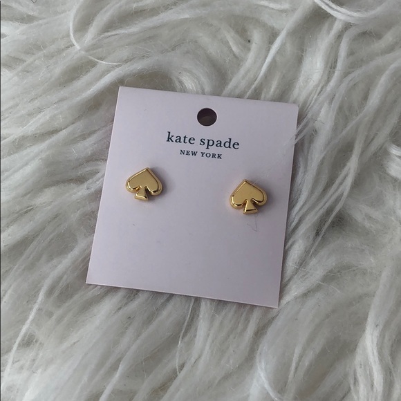 NWT Kate Spade Everyday Spade Gold Earrings - Picture 2 of 3